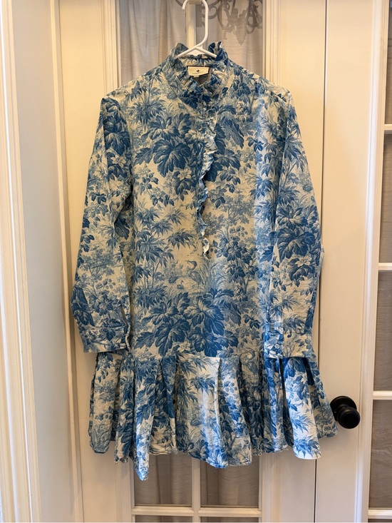 Tuckernuck Dresses & Skirts - LARGE Tuckernuck Misty Blue Toile Tate Dress WORN ONCE